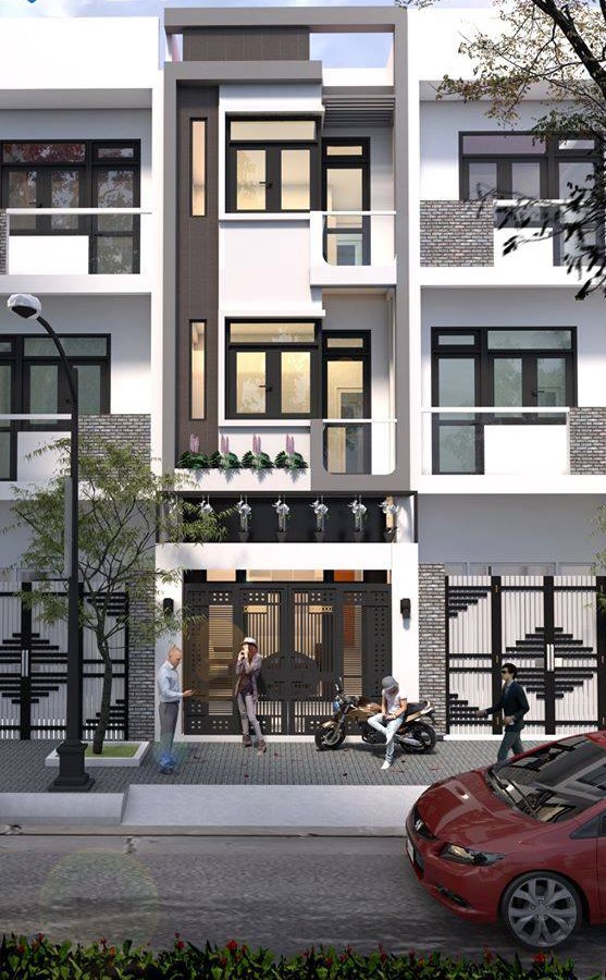 Tổng hợp mẫu thiết kế nhà phố 3 tầng măt tiền đẹp, hiện đại - 6