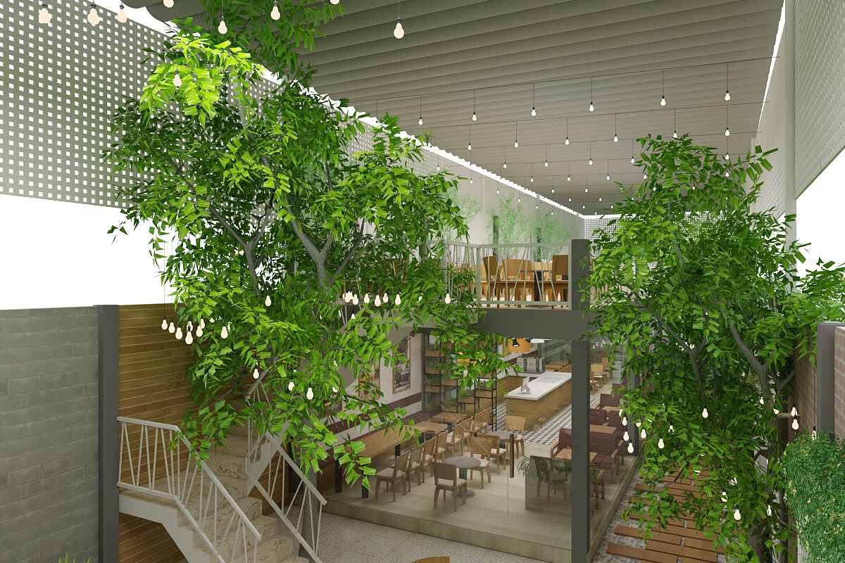 Thiết kế thi công nội thất quán cafe, trà sữa - 4